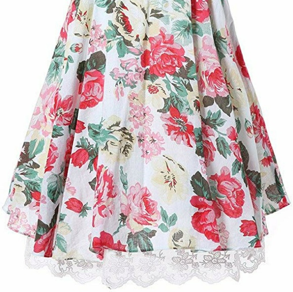 Happy Rose Little Girl Flower Lace Dress - Picture 3 of 5